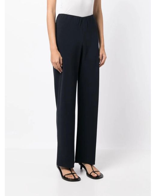 Vince Blue Elasticated High-Waisted Trousers