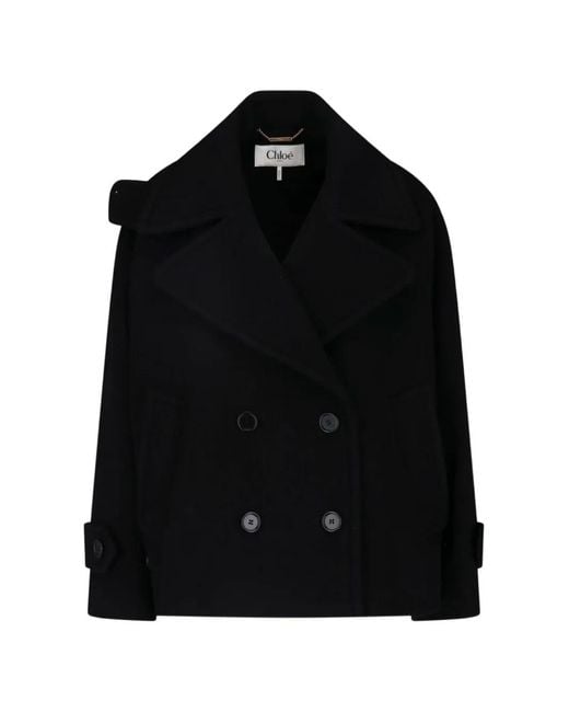 Chloé Black Doppelreihiges Sakko