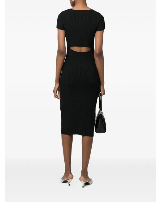 Proenza Schouler Black Open-back Knit Dress