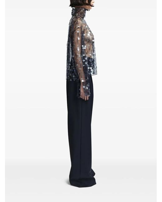 16Arlington Gray Olall Sequinned Top