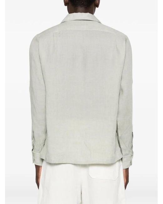 Lardini White Chest-Pocket Polo Shirt for men