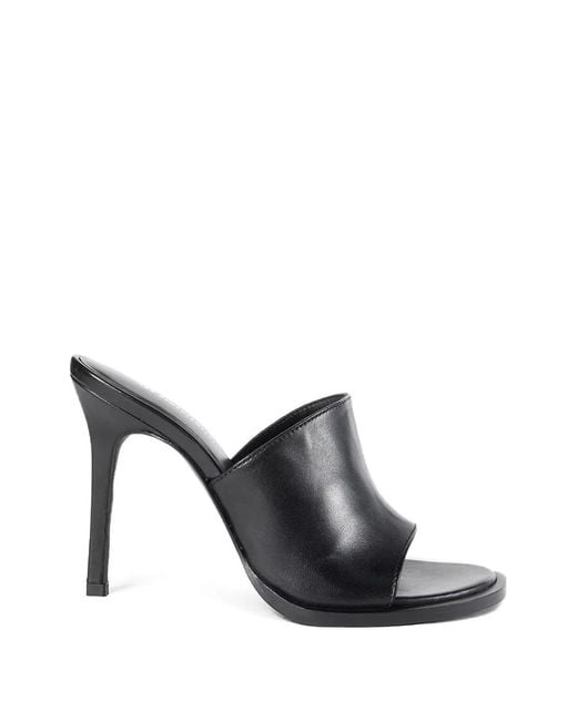 Ann Demeulemeester Black Ziya Nappa Leather Sandals