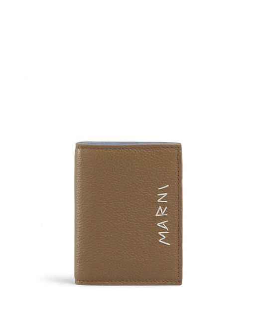 Marni Natural Bi-fold Leather Wallet