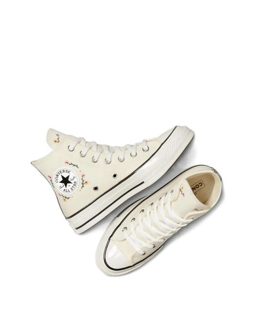 Sneakers Chuck 70 Con Ricamo di Converse in White