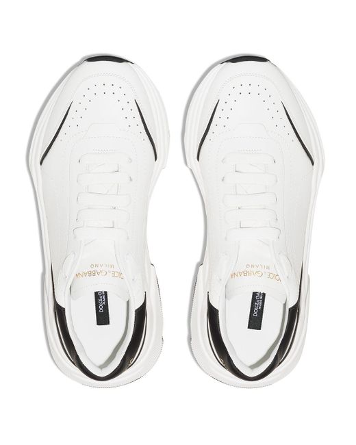 Dolce & Gabbana Daymaster Leren Sneakers in het White