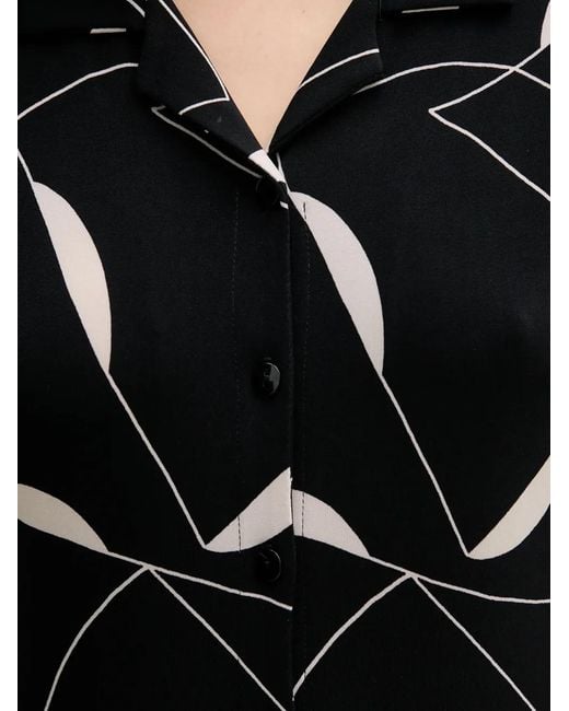 Joseph Ribkoff Black Patterned Jumpsuit