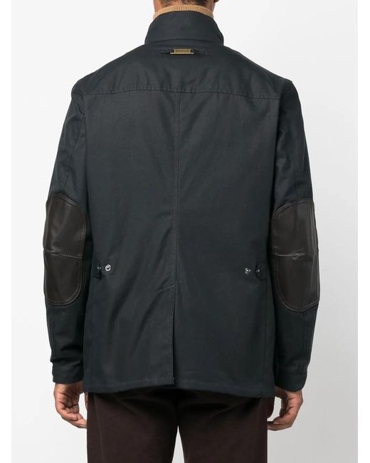 Barbour Black Ogston Waxed Cotton Jacket for men