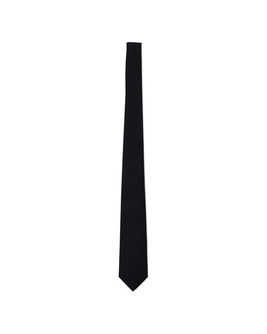 Giorgio Armani Black Pointed-Tip Adjustable Tie for men