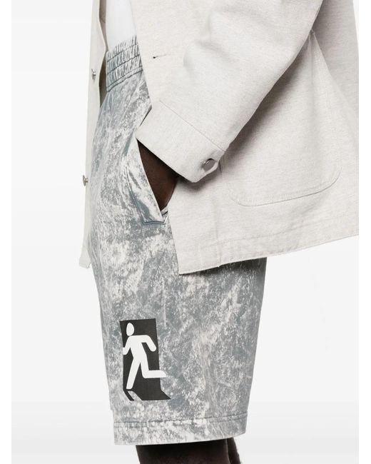 Etudes Studio Gray Tempera Cotton Shorts for men