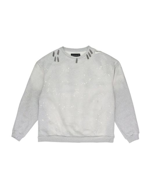 Who Decides War White Hardware Crew-Neck Sweatshirt for men