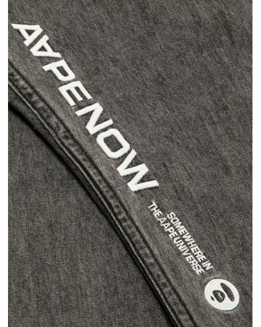 Vaqueros Ape Now Aape By A Bathing Ape de hombre de color Gray