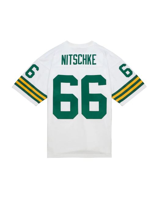 Mitchell & Ness Green 1966/67 Ray Nitschke Bay Packers Legacy Jersey for men