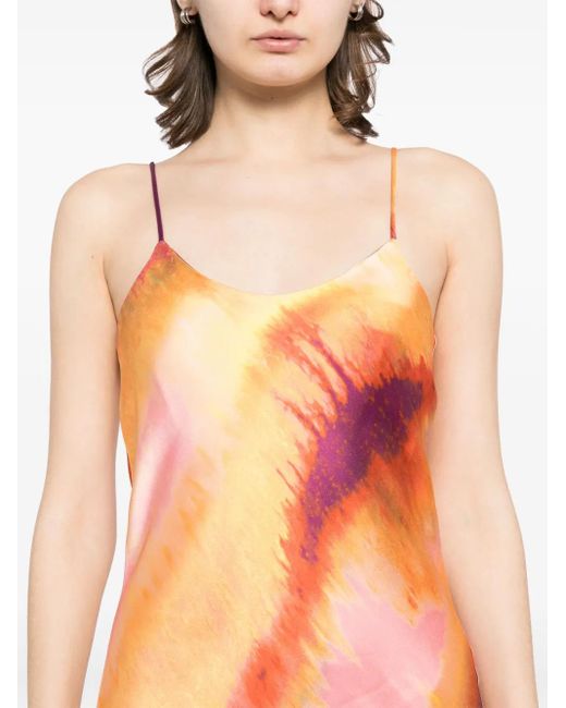 Tessitura Body Couture Bias Jurk in het Orange