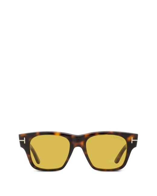 Tom Ford Metallic Caine Square-Frame Sunglasses for men