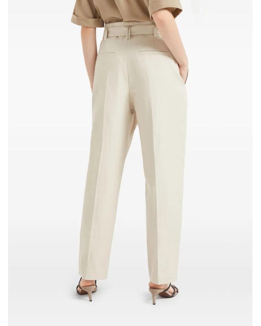 Pantalones pitillo Corset Brunello Cucinelli de color White