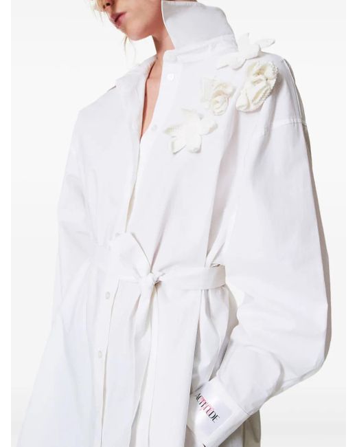Twinset White Cotton Shirt