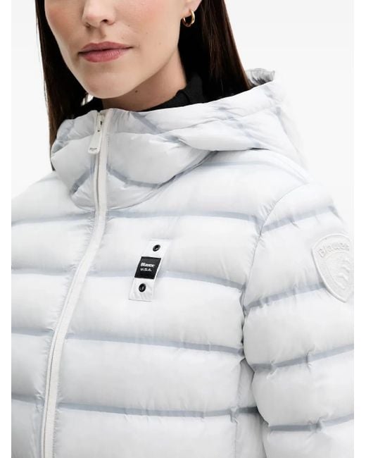 Blauer White Ellis Hooded Jacket
