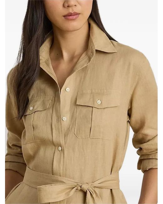 Ralph Lauren Natural Belted Shirt Dress
