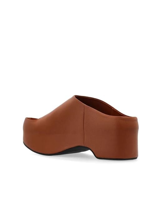Marni Brown Sandals With 75Mm Wedge