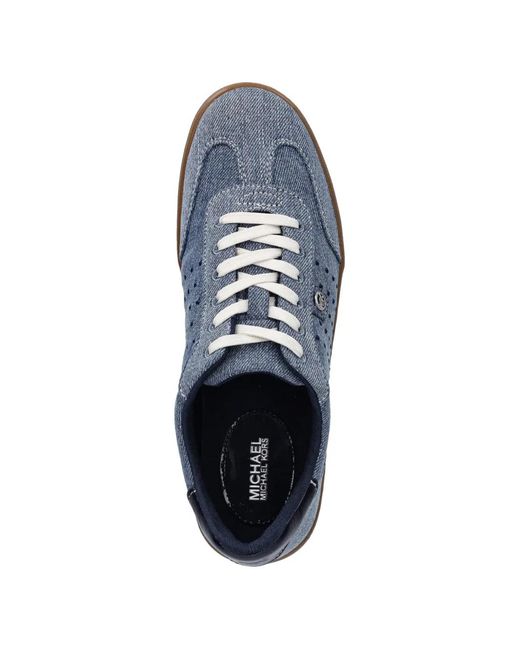 MICHAEL Michael Kors Blue Scotty Lace-Up Sneakers