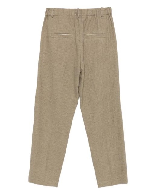 Alysi Natural Textured Wool Trousers
