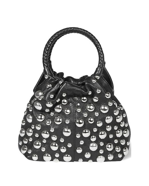 Jérôme Dreyfuss Black Small Gordi S Stud-Embellished Bucket Bag
