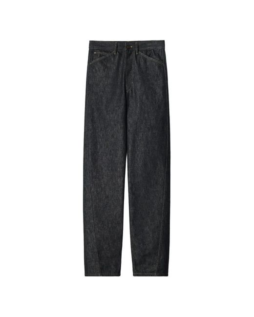 Lemaire Black Five Pockets Twisted Pants