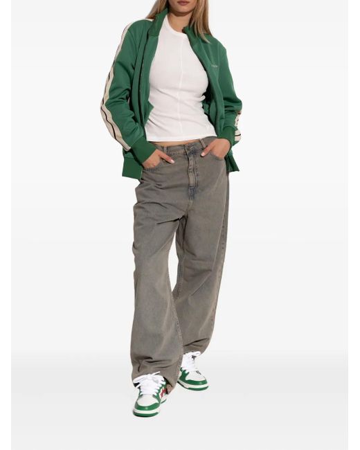 A Bathing Ape Green Sneakers mit Stern-Patch