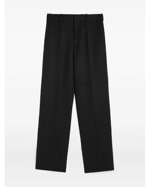 Jil Sander Black Wool Trousers for men