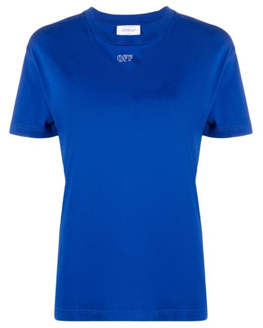 Camiseta con estampado Arrows Off-White c/o Virgil Abloh de color Blue
