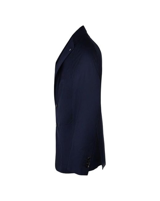 Tagliatore Blue Buttoned Blazer for men