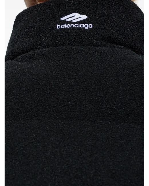 Balenciaga Black Faux-Fur Zipped Gilet