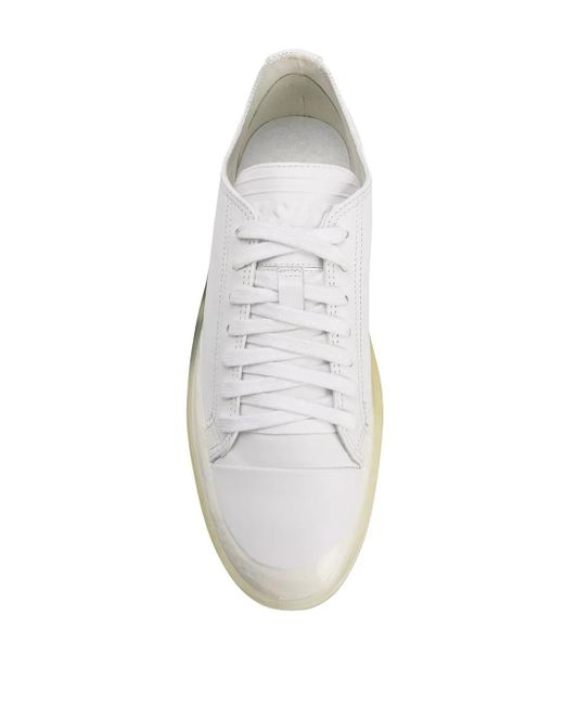 MSGM White Oversized Sole Sneakers