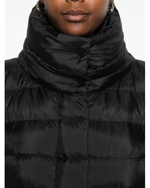 Peuterey Black Quilted High-Neck Coat