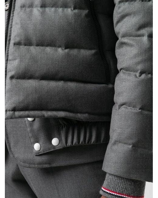 メンズ Thom Browne Super 120s ダウンジャケット Gray