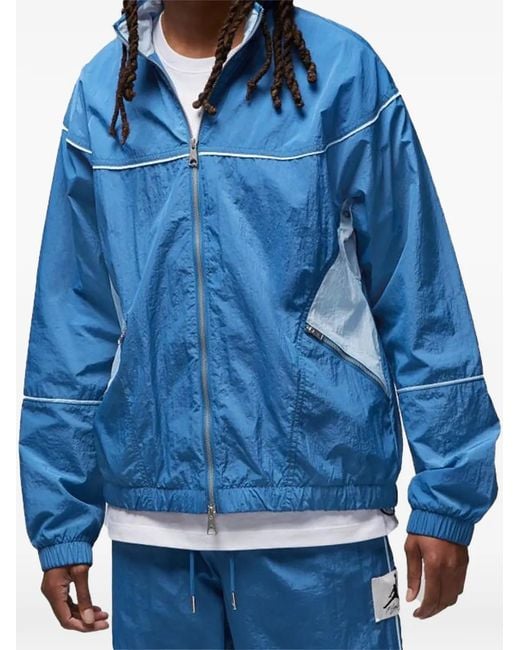 Nike Blue Air Logo-Patch Jacket for men