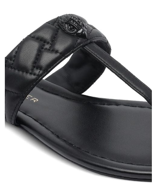 Kurt Geiger Black Kensington T-Bar Flip-Flops