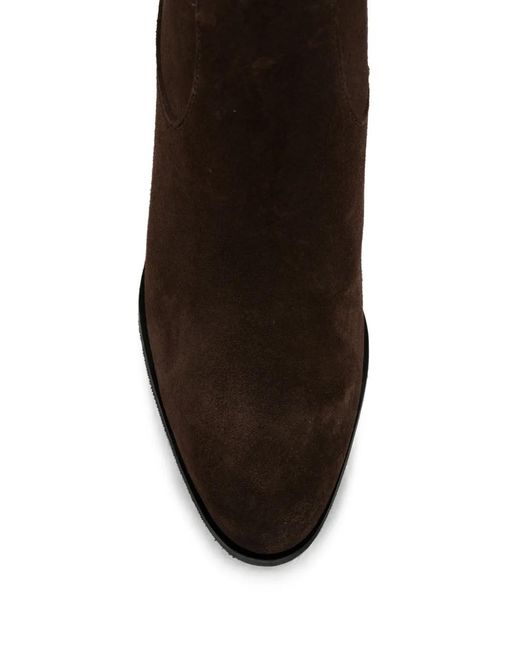 SERGIO MORETTI FIRENZE Black Round-Toe Zip-Fastening Boots