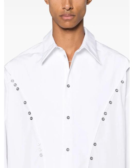 メンズ Mugler ポプリン シャツ White