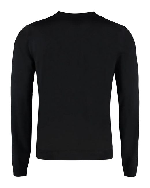 Gucci Black Wool Horsebit Crewneck Jumper For for men