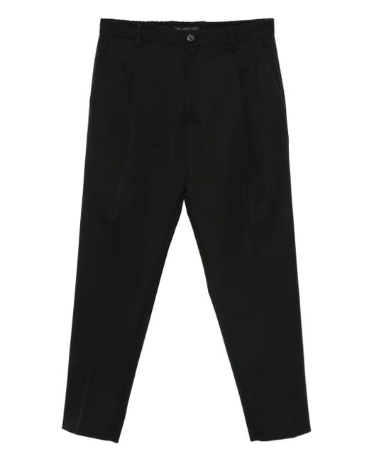 Low Brand Black Pleated-Front Trousers for men