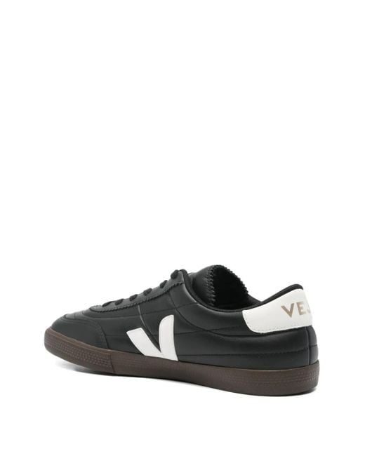 Veja Black Logo-patch Sneakers for men