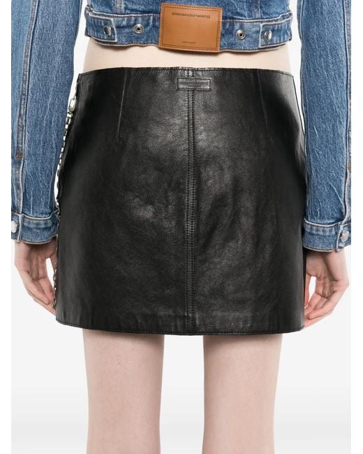 Alexander Wang Black Low-Rise Mini Skirt
