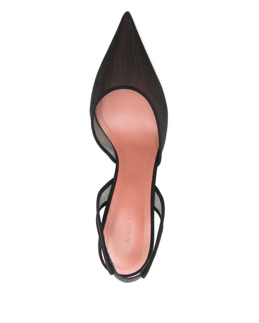 AMINA MUADDI Black Holli Slingback Pumps