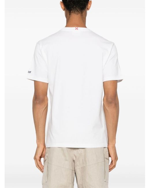 Camiseta con estampado Whiskypped Mc2 Saint Barth de hombre de color White