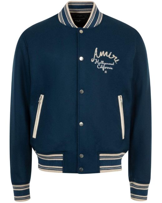 Amiri Blue Hollywood Bomber Jacket for men