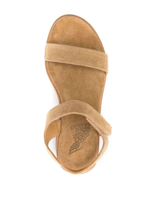 Ancient Greek Sandals Natural Salamina Suede Sandals