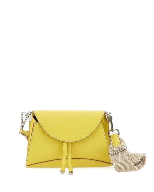 Gianni Chiarini Yellow Margot Shoulder Bag