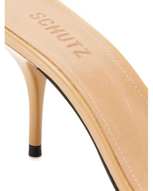 SCHUTZ SHOES Natural 75Mm Elodie Stiletto Heeled Mules