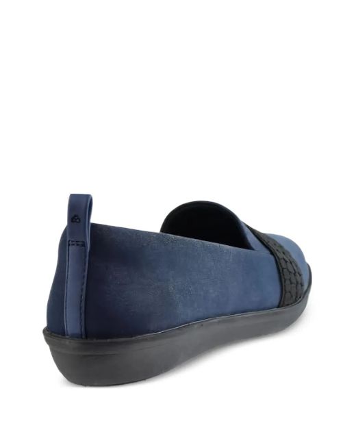 Clarks Blue Ayla Sloane Textured Flat